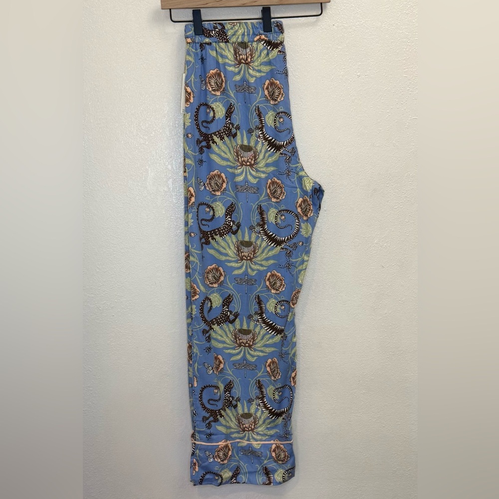 NWT Anthropologie x Victoria Garcia Flannel Pajama Pants Medium - Picture 12 of 13